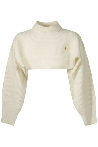 GUESS JEANS DZIEWCZĘCY BIAŁY SWETER (Bianco)