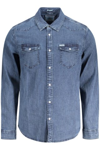 GUESS JEANS KOSZULA Z DŁUGIM RĘKAWEM MĘSKA NIEBIESKA (Blu)