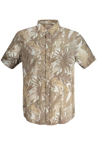 GUESS JEANS KRÓTKI RĘKAW MĘSKA KOSZULA BEŻOWA (Beige)