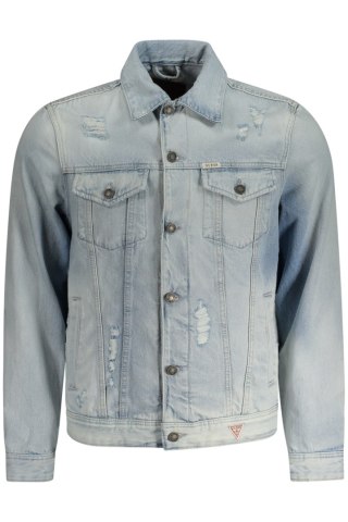 GUESS JEANS MĘSKA KURTKA SPORTOWA NIEBIESKA (Azzurro)