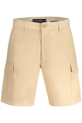 GUESS JEANS MĘSKIE SPODNIE BERMUDY BEŻOWE (Beige)
