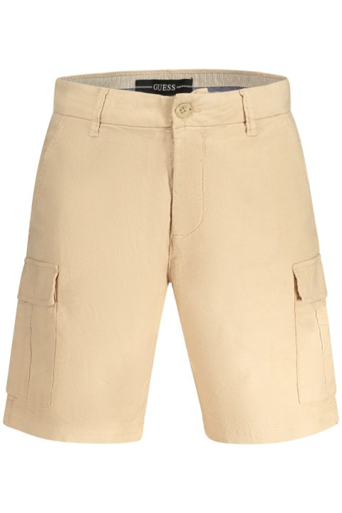 GUESS JEANS MĘSKIE SPODNIE BERMUDY BEŻOWE (Beige) GUESS JEANS MĘSKIE SPODNIE BERMUDY BEŻOWE (Beige)