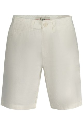 GUESS JEANS MĘSKIE SPODNIE BERMUDY BIAŁE (Bianco)