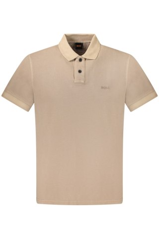 HUGO BOSS MĘSKA KOSZULKA POLO Z KRÓTKIM RĘKAWEM BRĄZOWA (Marrone)