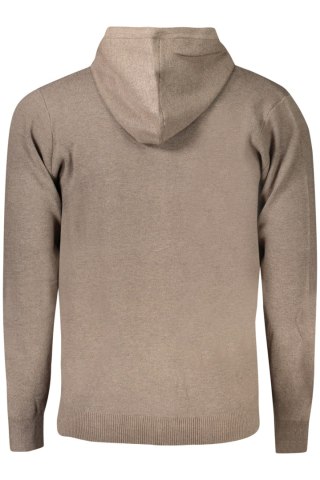NORWEGIA 1963 MĘSKI KARDIGAN BRĄZOWY (Marrone)
