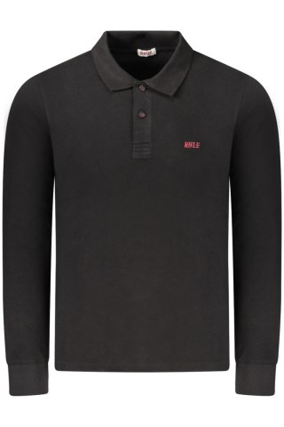 RIFLE POLO DŁUGI RĘKAW MĘSKI CZARNY (Nero)