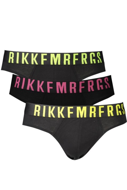 BIKKEMBERGS CZARNE MĘSKIE SLIPSY (Nero)