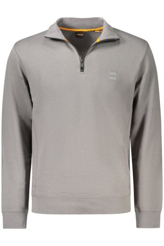 HUGO BOSS MĘSKA BLUZA Z ROZPINANYM NA ZAMEK SZARA (Grigio)