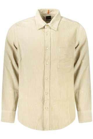 Koszula HUGO BOSS z długim rękawem męska beżowa (Beige)