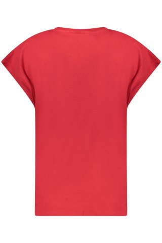 PEPE JEANS DAMSKA KOSZULKA Z KRÓTKIM RĘKAWEM CZERWONA (Rosso)