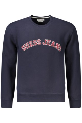 GUESS JEANS BLUZA BEZ ZAMKA MĘSKA NIEBIESKA (Blu)