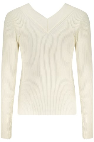 GUESS JEANS DAMSKI BIAŁY SWETER (Bianco)