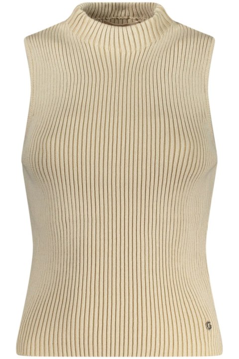 GUESS JEANS DAMSKI TANK TOP BEŻOWY (Beige) GUESS JEANS DAMSKI TANK TOP BEŻOWY (Beige)
