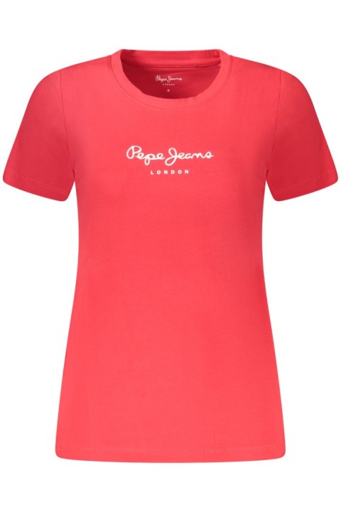 PEPE JEANS DAMSKA KOSZULKA Z KRÓTKIM RĘKAWEM CZERWONA (Rosso) PEPE JEANS DAMSKA KOSZULKA Z KRÓTKIM RĘKAWEM CZERWONA (Rosso)