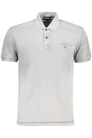 SZARY MĘSKI KOSZULKA POLO Z KRÓTKIM RĘKAWEM NAPAPIJRI (Grigio)