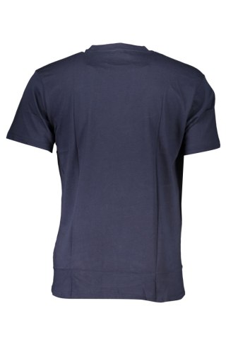 NIEBIESKI T-SHIRT MĘSKI Z KRÓTKIM RĘKAWEM KLASY CAVALLI (Blu)