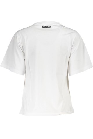 CAVALLI CLASS T-SHIRT Z KRÓTKIM RĘKAWEM DAMSKI BIAŁY (Bianco)